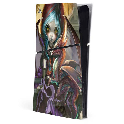 Gothic Vampire Fairy with Dragon & Skulls by Jasmine Becket-Griffith PlayStation PS5 Skins